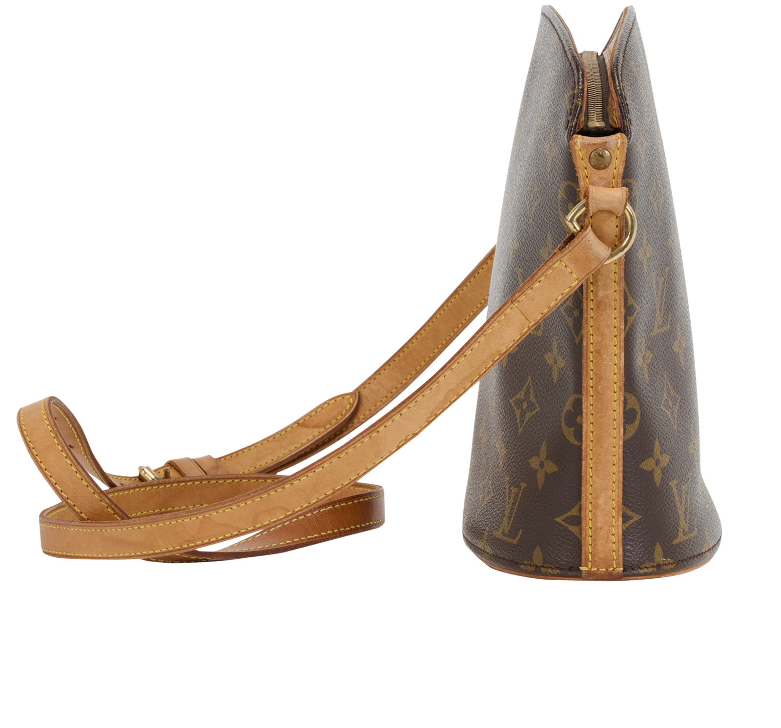 Drouot, &pound;450, Handbags, Brown, Canvas, Side view